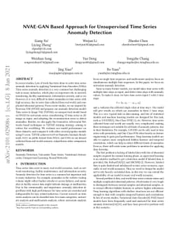 NVAE-GAN Based Approach for Unsupervised Time Series Anomaly Detection