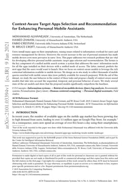 Context-Aware Target Apps Selection and Recommendation for Enhancing
  Personal Mobile Assistants
