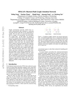 SPAGAN: Shortest Path Graph Attention Network