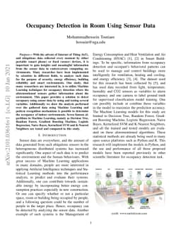 Occupancy Detection in Room Using Sensor Data