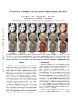 Towards Real-World Blind Face Restoration with Generative Facial Prior