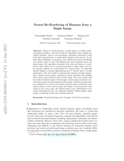 Neural Re-Rendering of Humans from a Single Image