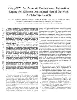 PEng4NN: An Accurate Performance Estimation Engine for Efficient
  Automated Neural Network Architecture Search