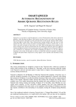 Smartajweed Automatic Recognition of Arabic Quranic Recitation Rules