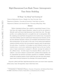 High-Dimensional Low-Rank Tensor Autoregressive Time Series Modeling
