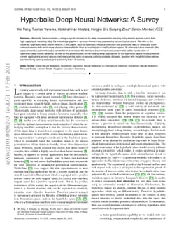 Hyperbolic Deep Neural Networks: A Survey