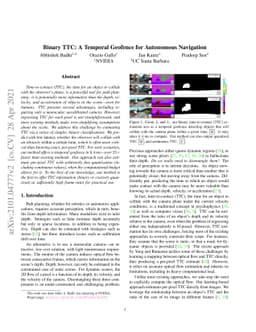 Binary TTC: A Temporal Geofence for Autonomous Navigation