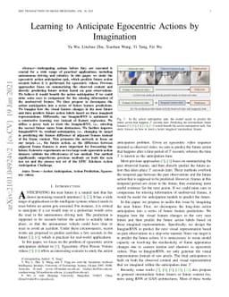 Learning to Anticipate Egocentric Actions by Imagination