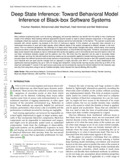Deep State Inference: Toward Behavioral Model Inference of Black-box
  Software Systems