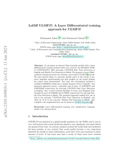 LaDiff ULMFiT: A Layer Differentiated training approach for ULMFiT