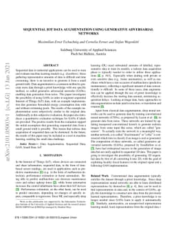 Sequential IoT Data Augmentation using Generative Adversarial Networks