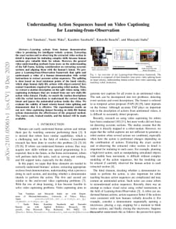 Understanding Action Sequences based on Video Captioning for
  Learning-from-Observation