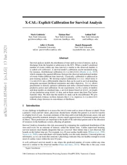 X-CAL: Explicit Calibration for Survival Analysis