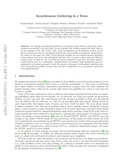 Asynchronous Gathering in a Torus