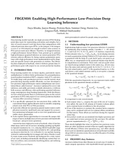FBGEMM: Enabling High-Performance Low-Precision Deep Learning Inference