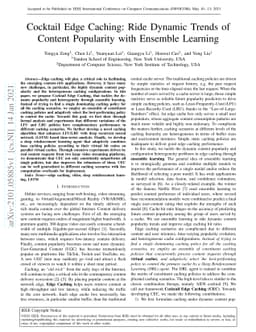 Cocktail Edge Caching: Ride Dynamic Trends of Content Popularity with
  Ensemble Learning