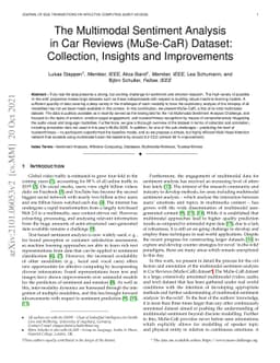 The Multimodal Sentiment Analysis in Car Reviews (MuSe-CaR) Dataset:
  Collection, Insights and Improvements