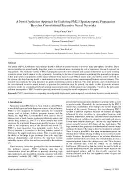 A Novel Prediction Approach for Exploring PM2.5 Spatiotemporal
  Propagation Based on Convolutional Recursive Neural Networks