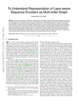 To Understand Representation of Layer-aware Sequence Encoders as
  Multi-order-graph