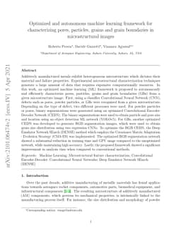 Optimized and autonomous machine learning framework for characterizing
  pores, particles, grains and grain boundaries in microstructural images