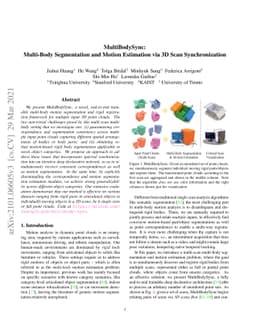 MultiBodySync: Multi-Body Segmentation and Motion Estimation via 3D Scan
  Synchronization