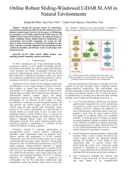 Online Robust Sliding-Windowed LiDAR SLAM in Natural Environments