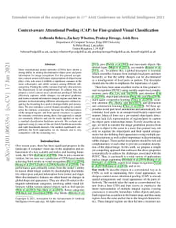 Context-aware Attentional Pooling (CAP) for Fine-grained Visual
  Classification