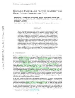Removing Undesirable Feature Contributions Using Out-of-Distribution
  Data