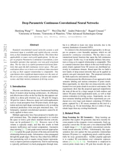 Deep Parametric Continuous Convolutional Neural Networks