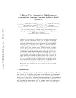 A Layer-Wise Information Reinforcement Approach to Improve Learning in
  Deep Belief Networks