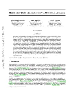 Multi-view Data Visualisation via Manifold Learning