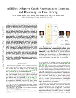 AGRNet: Adaptive Graph Representation Learning and Reasoning for Face
  Parsing