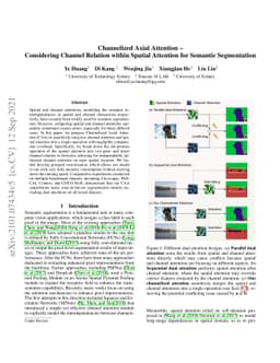 Channelized Axial Attention for Semantic Segmentation -- Considering
  Channel Relation within Spatial Attention for Semantic Segmentation