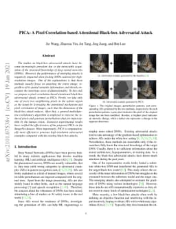 PICA: A Pixel Correlation-based Attentional Black-box Adversarial Attack