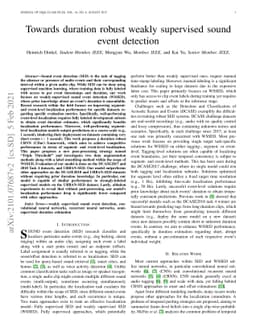 Towards duration robust weakly supervised sound event detection