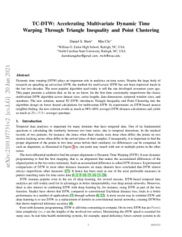 TC-DTW: Accelerating Multivariate Dynamic Time Warping Through Triangle
  Inequality and Point Clustering