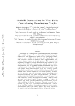 Scalable Optimization for Wind Farm Control using Coordination Graphs