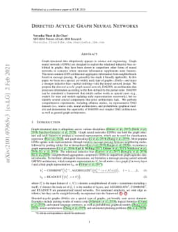 Directed Acyclic Graph Neural Networks