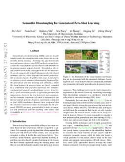 Semantics Disentangling for Generalized Zero-Shot Learning