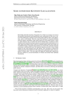 Semi-supervised Keypoint Localization