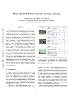 Macroscopic Control of Text Generation for Image Captioning