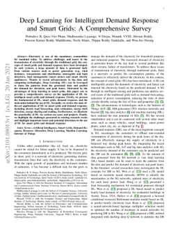 Deep Learning for Intelligent Demand Response and Smart Grids: A
  Comprehensive Survey