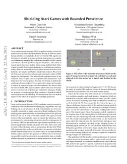 Shielding Atari Games with Bounded Prescience