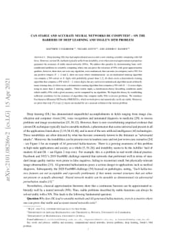 Can stable and accurate neural networks be computed? -- On the barriers
  of deep learning and Smale's 18th problem