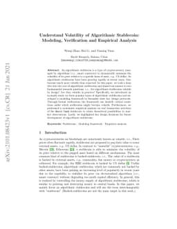 Understand Volatility of Algorithmic Stablecoin: Modeling, Verification
  and Empirical Analysis