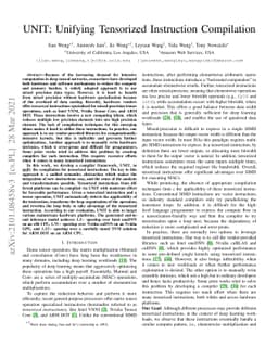 UNIT: Unifying Tensorized Instruction Compilation