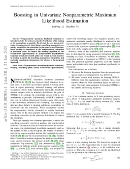 Boosting in Univariate Nonparametric Maximum Likelihood Estimation
