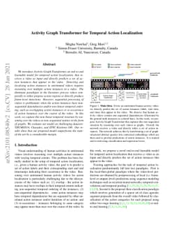 Activity Graph Transformer for Temporal Action Localization