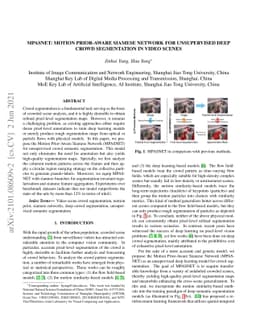 MPASNET: Motion Prior-Aware Siamese Network for Unsupervised Deep Crowd
  Segmentation in Video Scenes