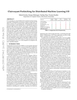 Clairvoyant Prefetching for Distributed Machine Learning I/O